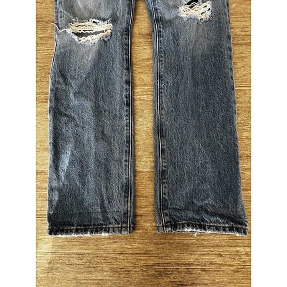 Levi’s Premium 501 Distressed Jeans Women’s W25 L30 Button Fly 100% Cotton - Picture 5 of 15